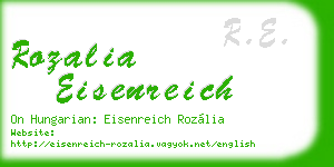 rozalia eisenreich business card