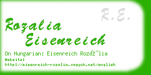 rozalia eisenreich business card